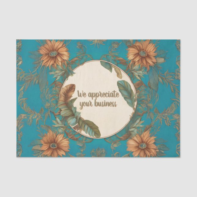 Customisable Feathers Tissue Wrapping Paper (Front)