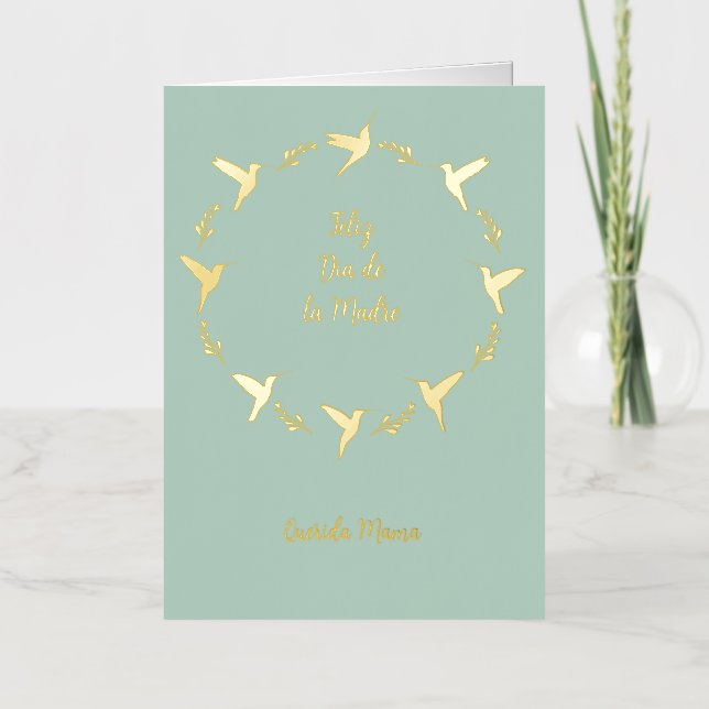 Customisable Feliz Dia De Las Madres Card (Front)