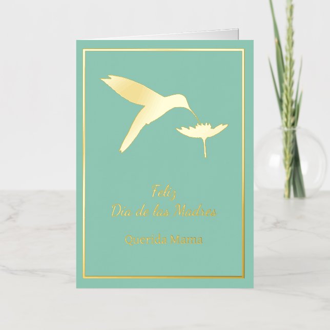 Customisable Feliz Dia De Las Madres Card (Front)