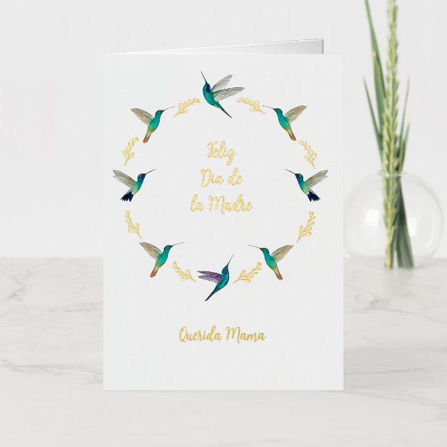 Customisable Feliz Dia De Las Madres Card (Front)