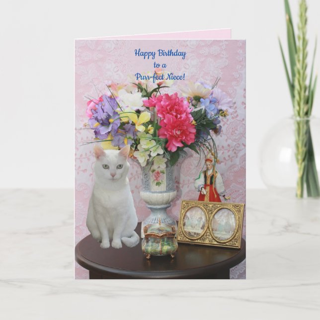 Customisable Feminine Birthday Thank You Card (Front)