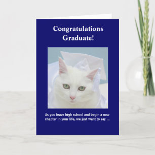 Customisable Feminine Graduation Card