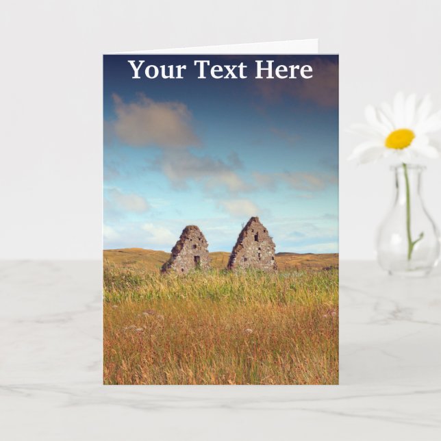 Customisable Finlaggan, Scotland Card (Small Plant)