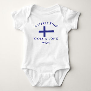 Customisable Finnish Patriotic Baby Bodysuit