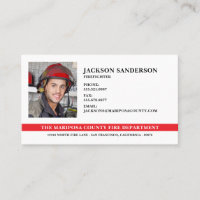 Customisable Fire Department Firefighter Photo