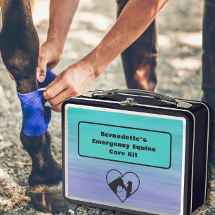 Customisable First Aid Equine Emergency Container Metal Lunch Box
