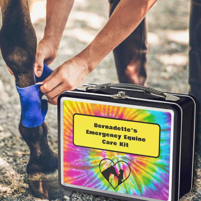 Customisable First Aid Equine Emergency Container Metal Lunch Box (Creator Uploaded)