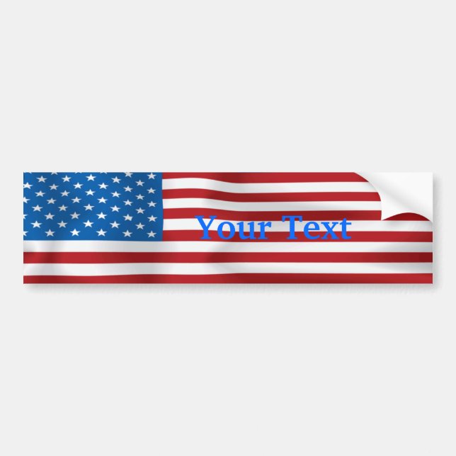 Customisable Flag Bumpersticker Bumper Sticker (Front)