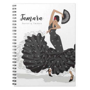 Customisable Flamenco Dancer Notebook