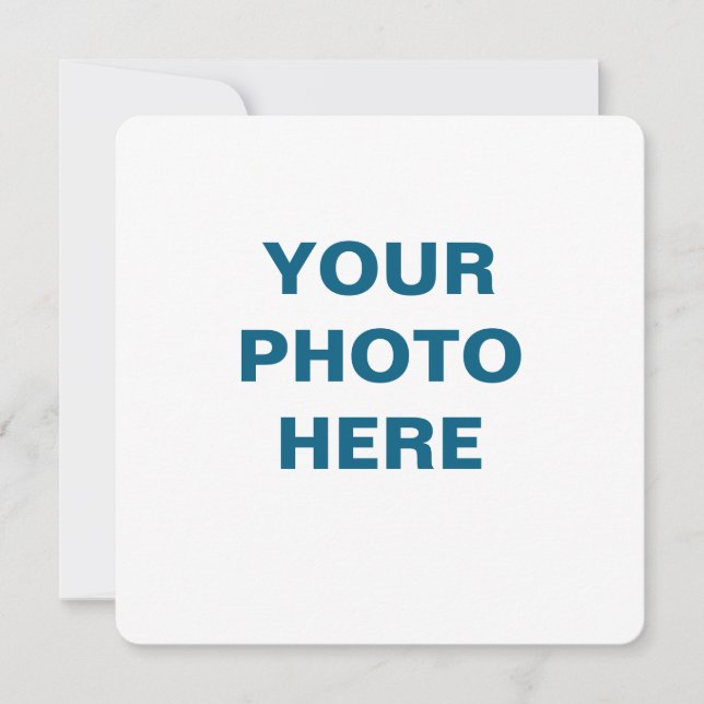 Customisable Flat Announcement Card (Front)