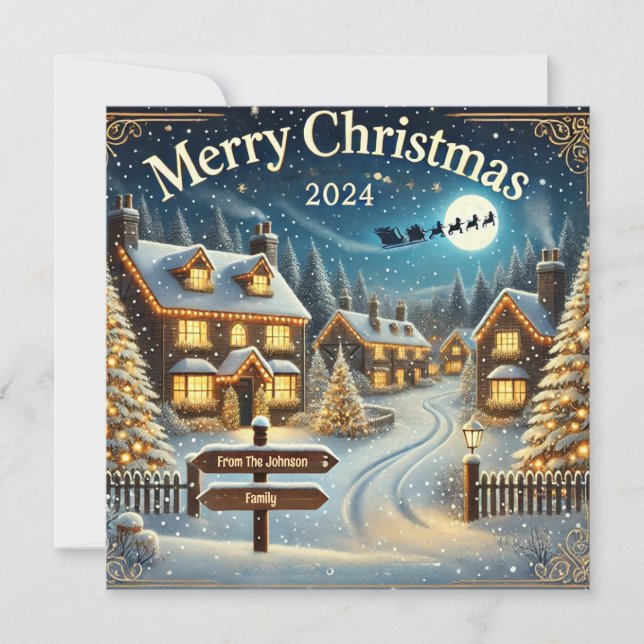Customisable Flat Holiday Card (Front)
