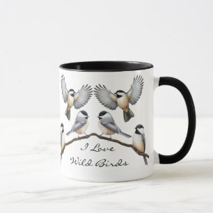 Customisable Flock of Chickadees Mug