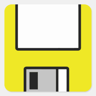Customisable Floppy Disc Sticker