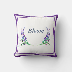 Customisable Floral Accent Pillow
