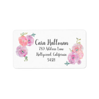 Customisable Floral Address Labels