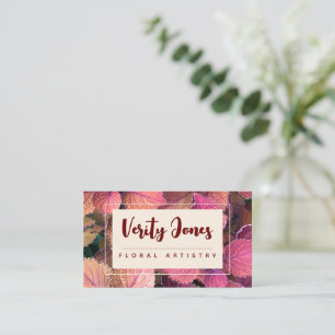 Customisable Floral Business Card
