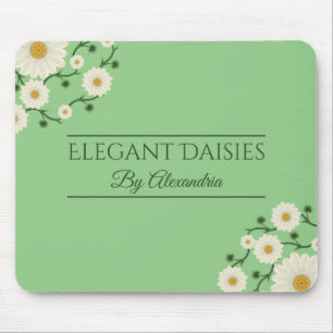 Customisable Floral Daisy Event Planner Mouse Mat