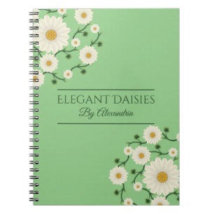 Customisable Floral Daisy Event Planner Notebook