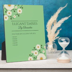 Customisable Floral Daisy Event Planner Plaque