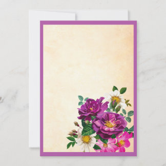 Customisable Floral Invitation