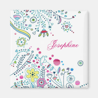 Customisable Floral Magnet