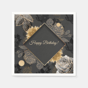 Customisable Floral Napkin