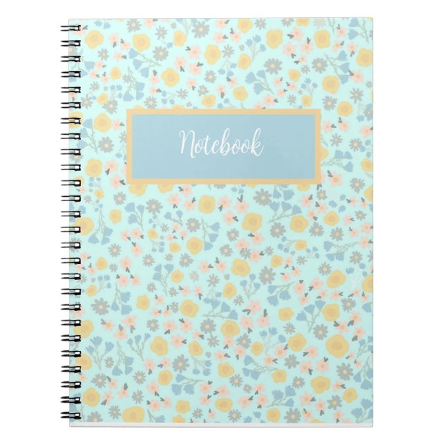 Customisable floral notebook (Front)