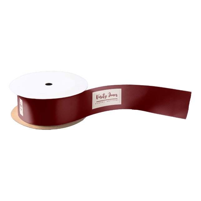 Customisable Floral Satin Ribbon (Spool)