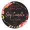 Customisable Floral Soy Candle Label