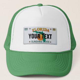 (Customisable) Florida License Plate Trucker Hat