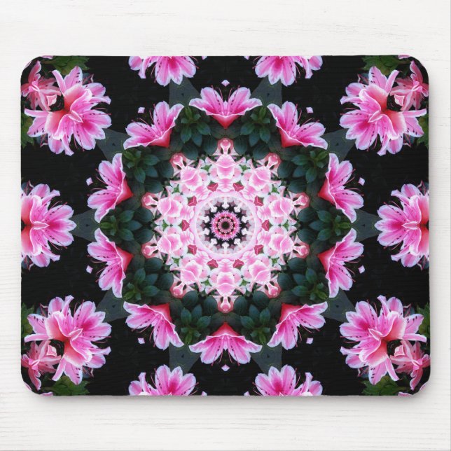Customisable Flower Mandala Mousepad (Front)