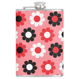 Customisable Flower Power Hip Flask