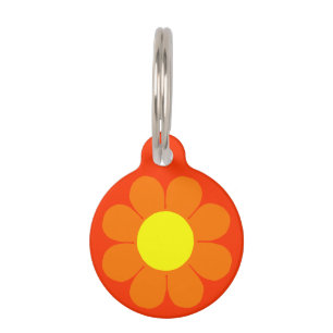 Customisable Flower Power Pet Tag