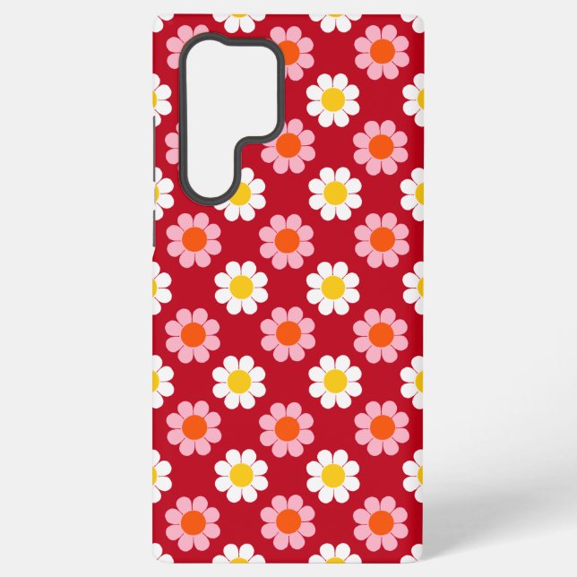 Customisable Flower Power Samsung Galaxy S22 Ultra Case (Back)
