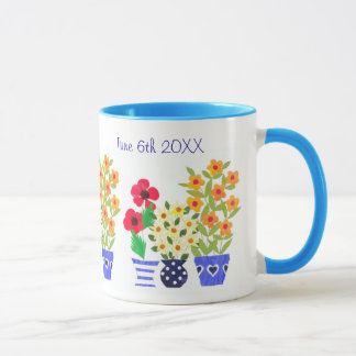 Customisable 'Flower Power'  Wedding Mug