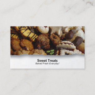 Customisable Food Cookies Closeup Business Card