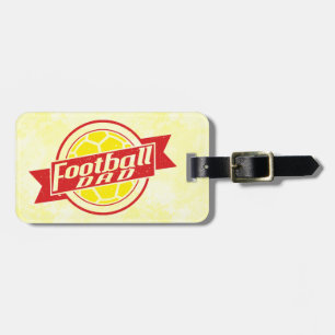 Customisable Football Dad Luggage Tag, Soccer Tag