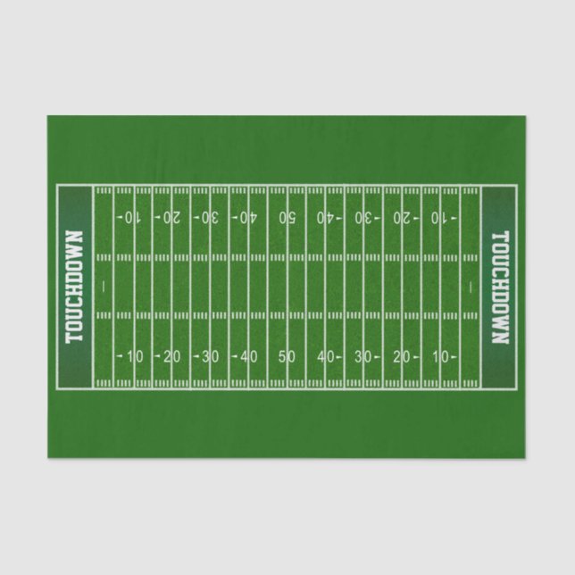 Customisable Football Field Gift Wrap Tissue Tissue Paper (Front)
