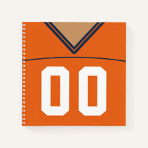 Customisable Football Jersey Notebook Template
