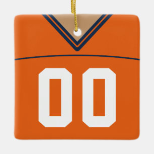 Customisable Football Lacrosse Jersey Ornament