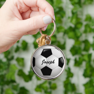 Customisable Football Soccer Ball Key Ring