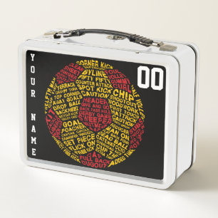 Customisable Football Soccer Ball Lunch Box
