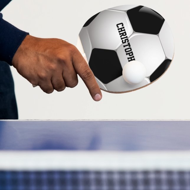 Customisable Football Soccer Ball Ping Pong Paddle (Insitu)