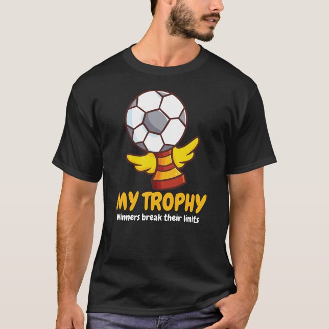 Customisable Football Trophy  T-Shirt (Front)