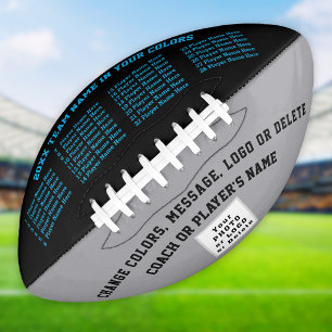 Customisable Football, YOUR COLORS, LOGO and TEXT American Football