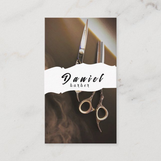 Customisable for Hairdressers and Barbers  Business Card (Front)