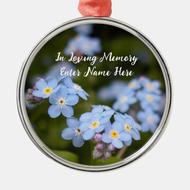 Customisable Forget-me-not ornaments (Front)