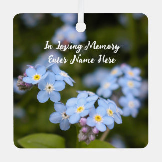 Customisable Forget-me-not ornaments