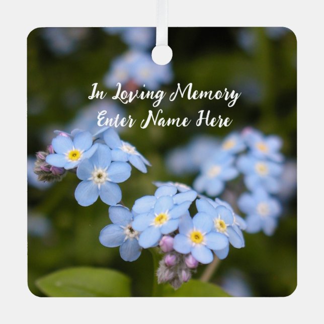 Customisable Forget-me-not ornaments (Front)