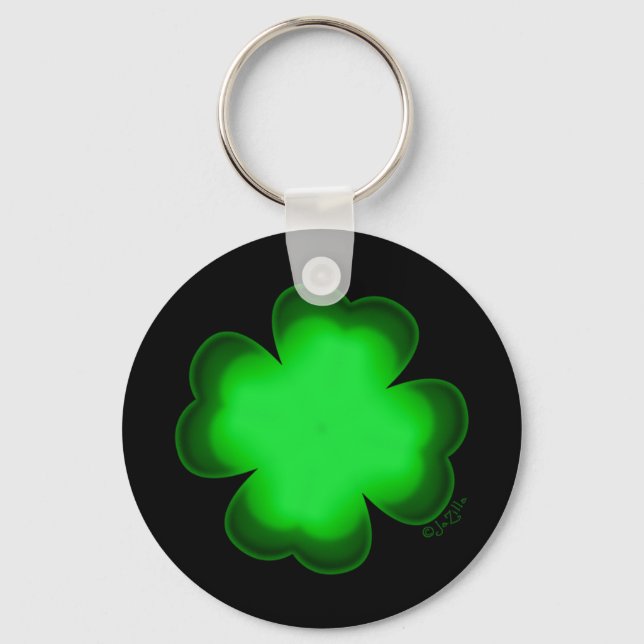 Customisable Four Leaf Clover Key Ring (Front)